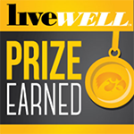 Badge honoring prize earned