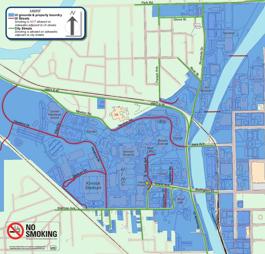 Map of the west campus