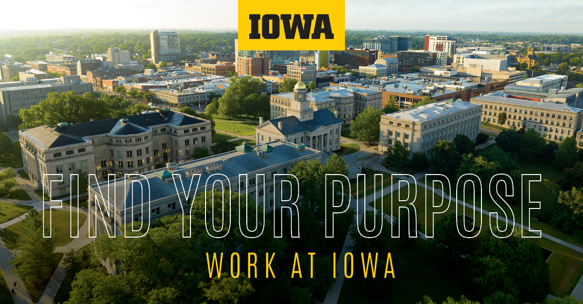 Find your purpose, work at Iowa