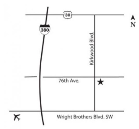 Map showing directions to the Hotel at Kirkwood.