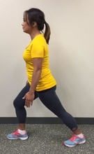 Woman performing stretching exercises