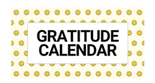 Gratitude Calendar