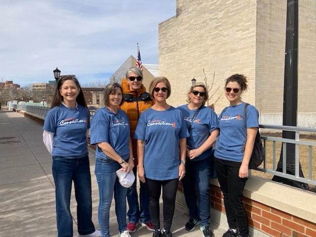 Photo of Live Healthy Iowa team (6 individuals standing outside)
