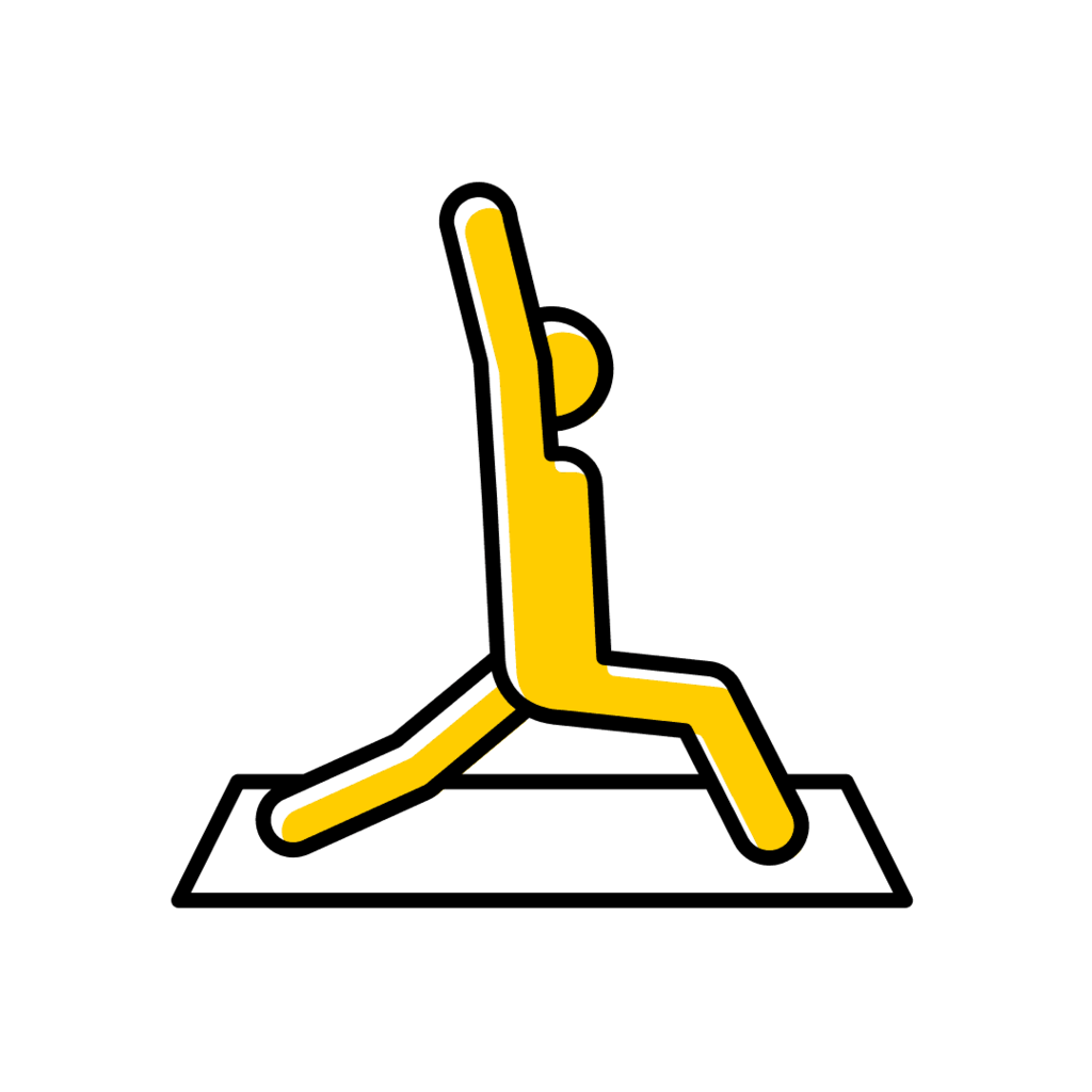 person doing yoga icon