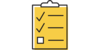 Illustration of clipboard with checkmarks.