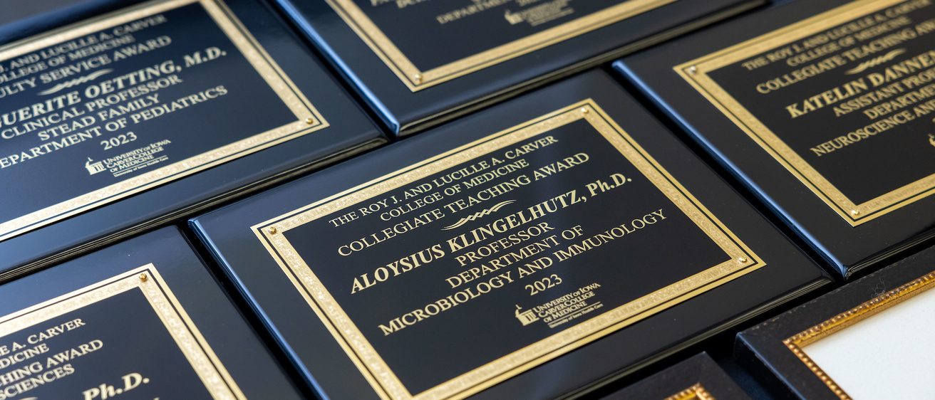 award plaques displayed
