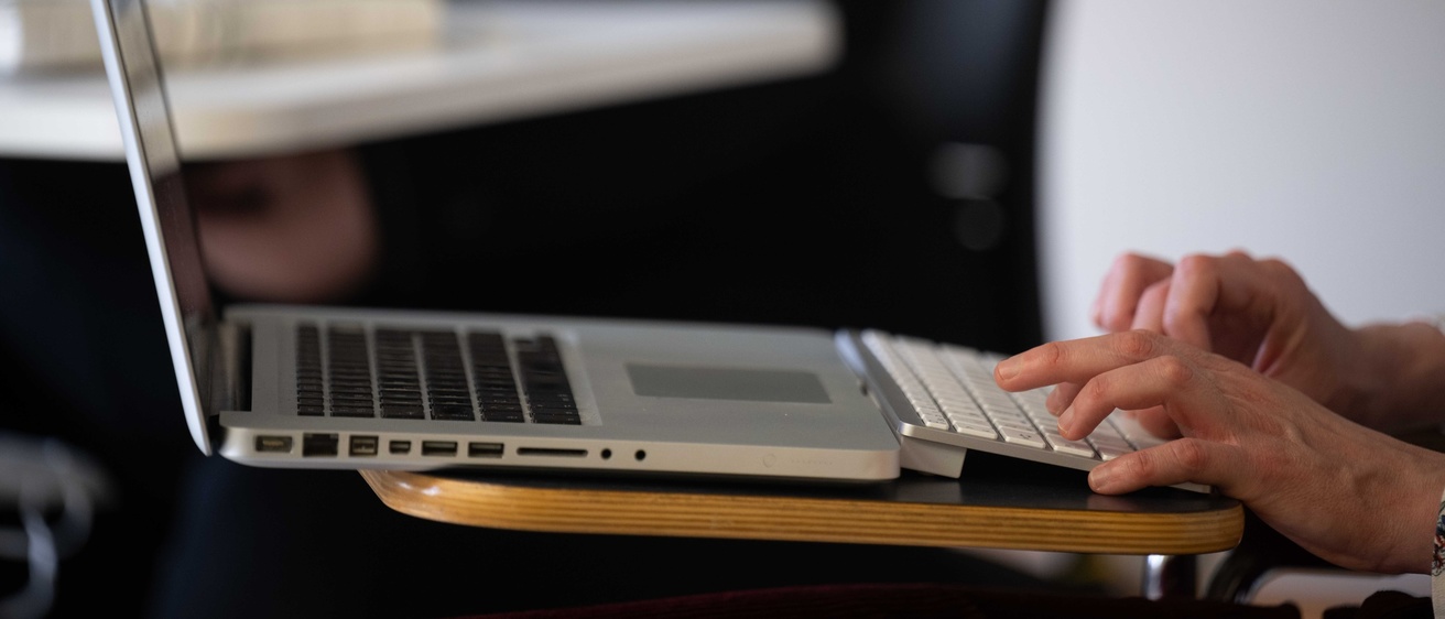 computer on desk