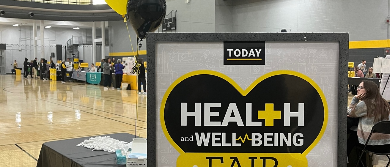Image of a sign promoting the 2024 Health and Well-Being Fair