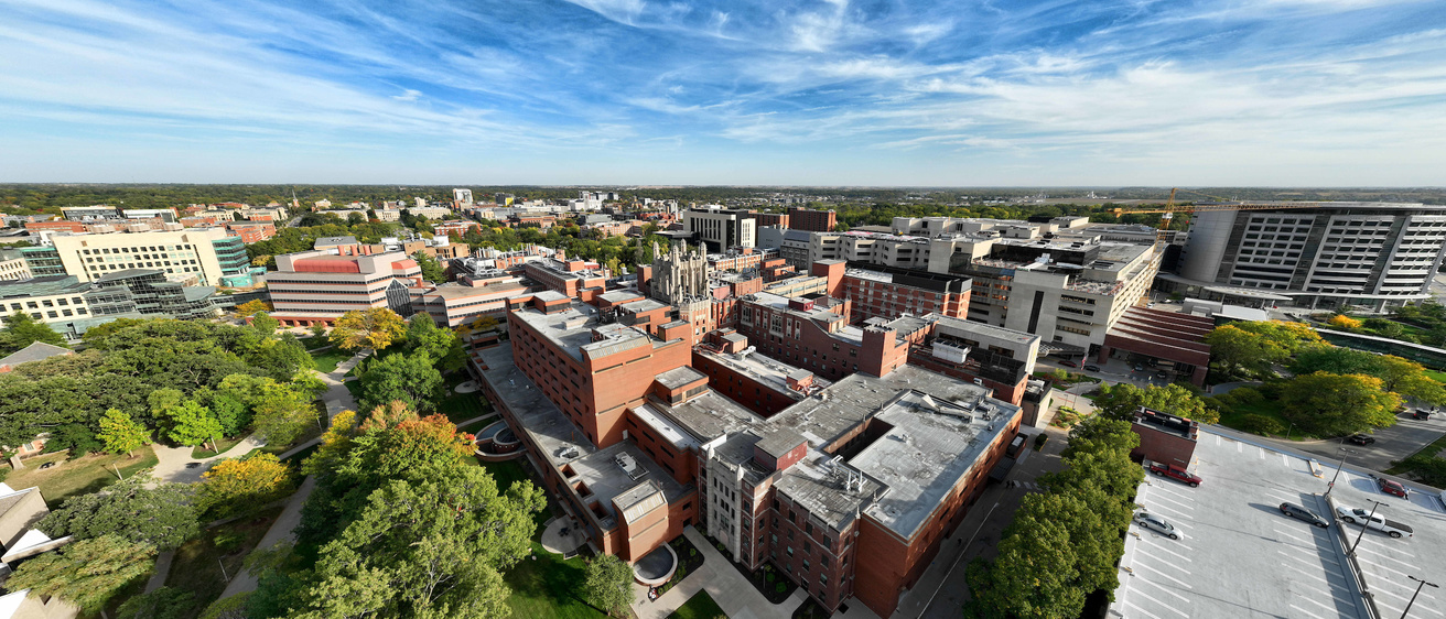campus drone photo
