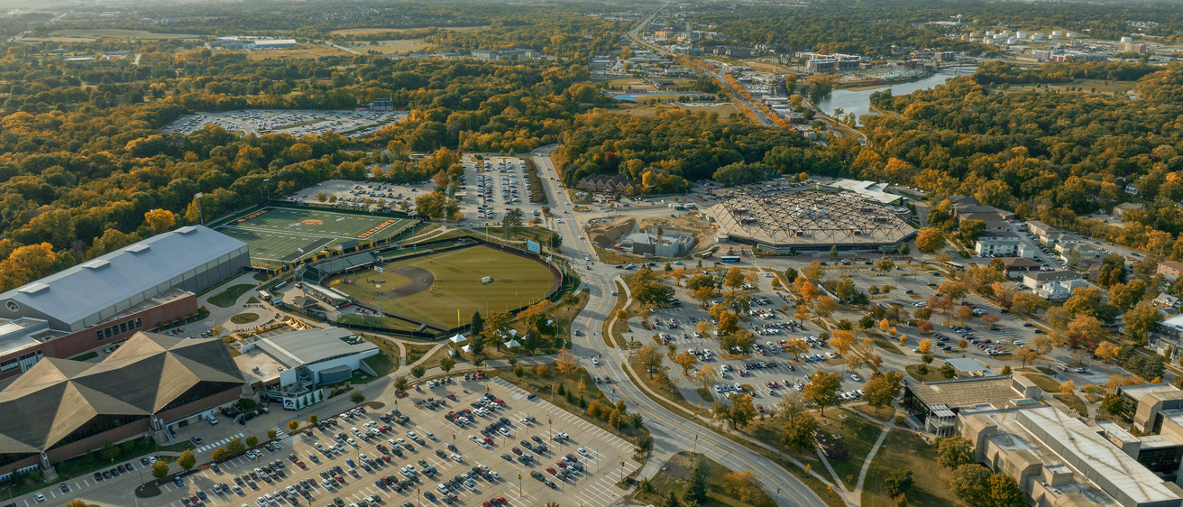 campus drone photo