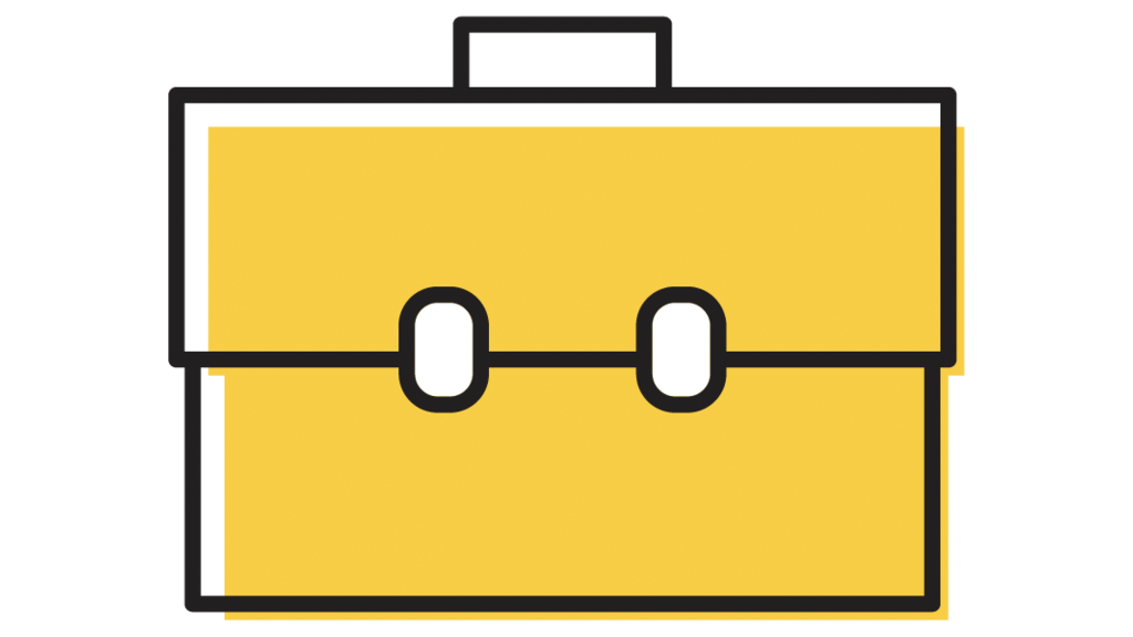 Illustration of briefcase.