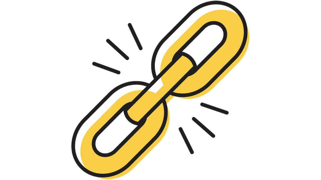 Icon showing chain links