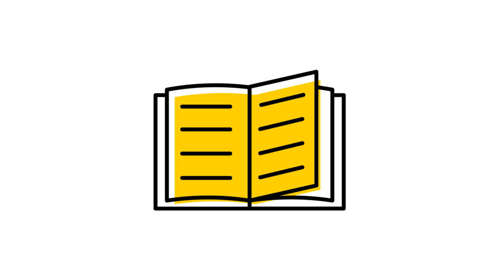 Image representing an open book