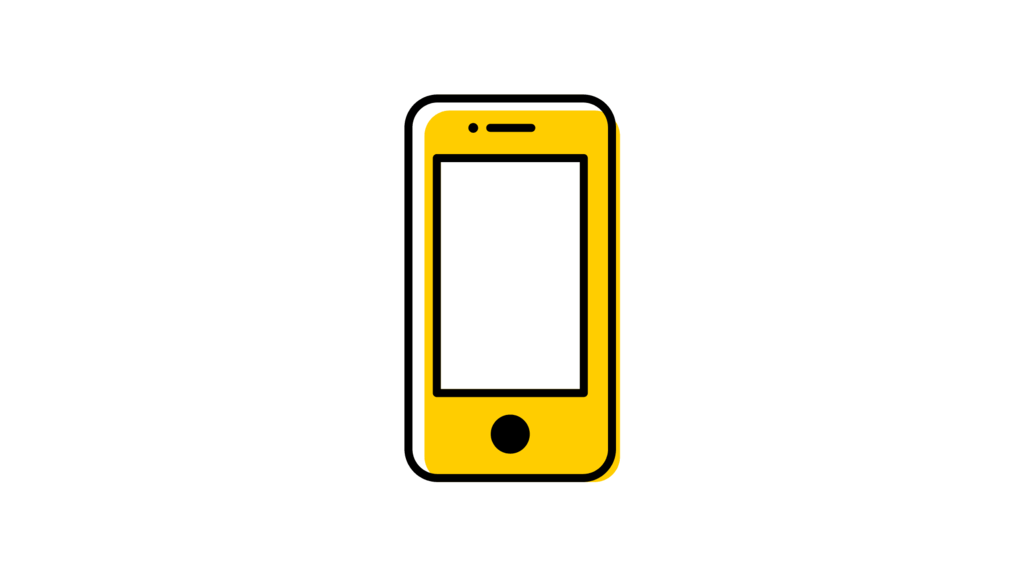 Icon representing a cell phone