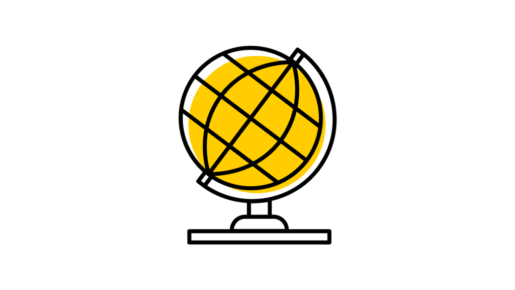Icon representing a globe