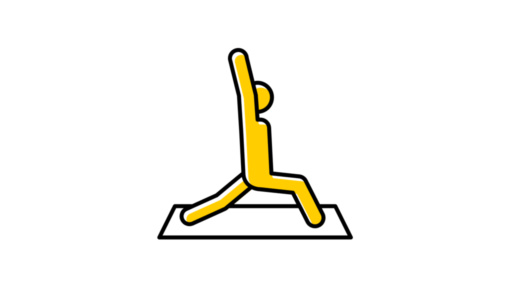 person doing yoga icon