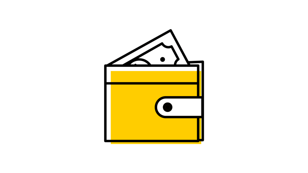 Icon representing a wallet