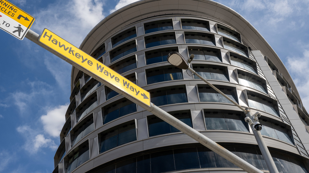 Street sign by UIHC Children's Hospital