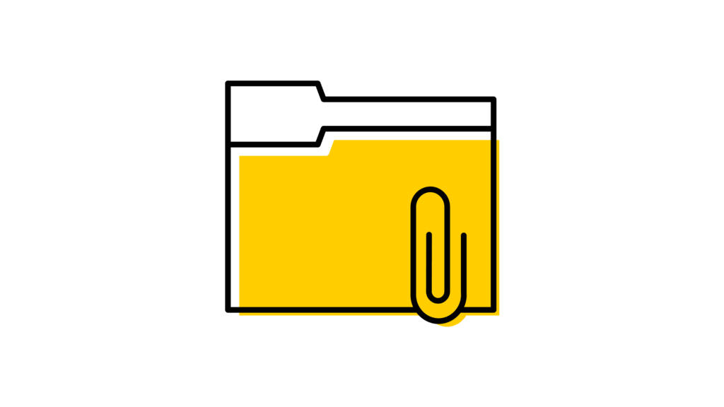 Icon representing a file folder