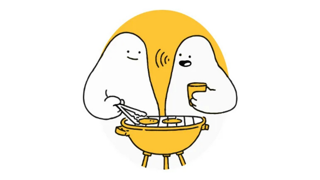 Two characters showing "Check In" in R U OK?