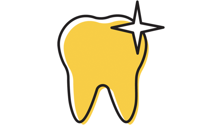 Illustration of a tooth.