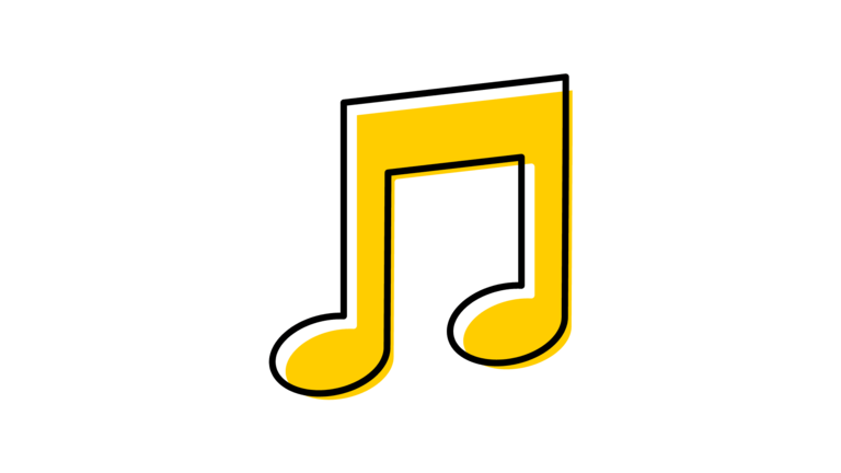 Illustration of a musical note